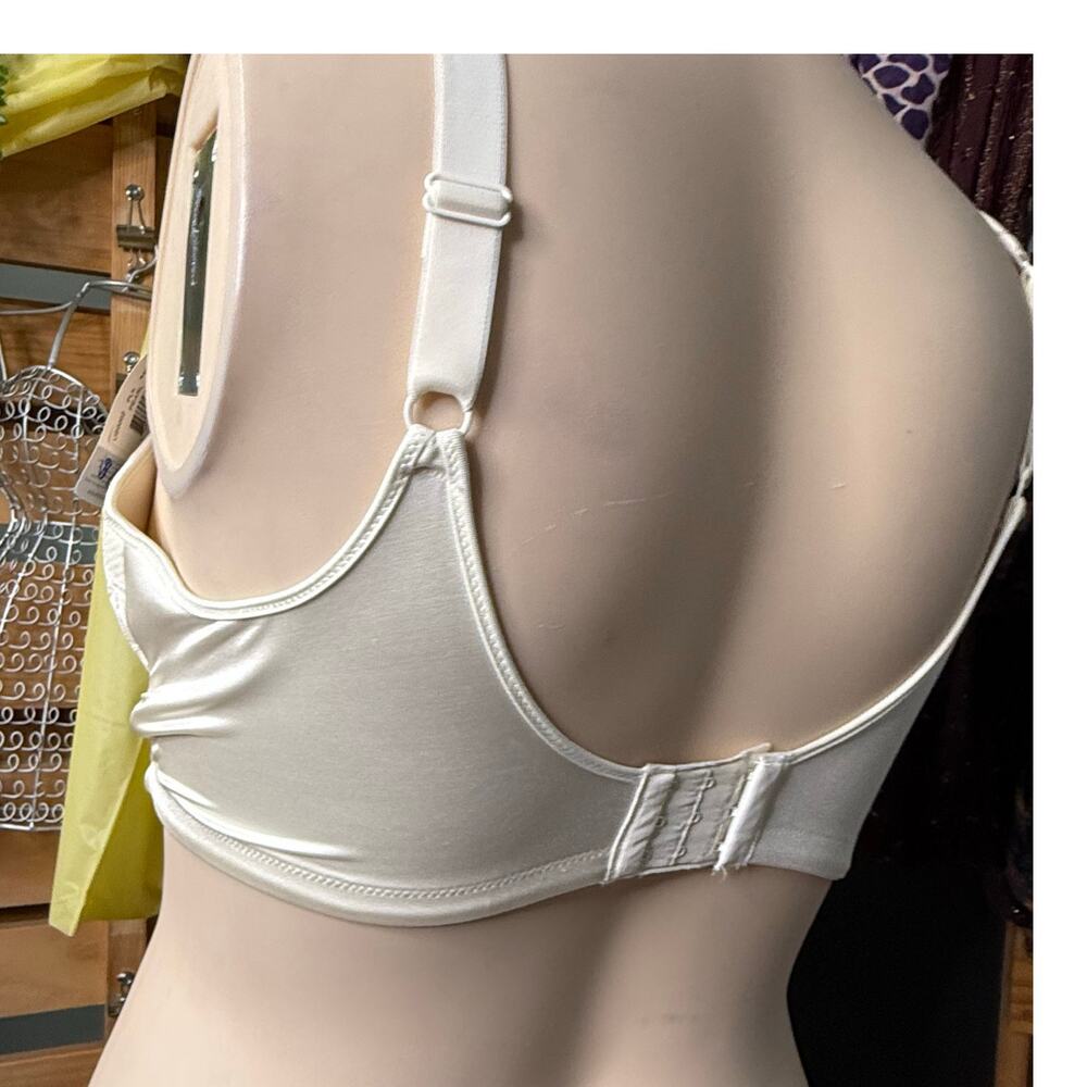 Playtex Tru Support Love My Curves Smoothing Bra Size 44D in Pearl - Picture 5 of 6